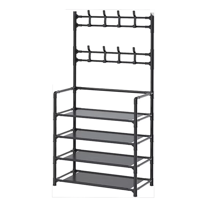 PERCHERO ORGANIZADOR ROPA COLGANTE METALICO ESTANTE ZAPATERO - 2
