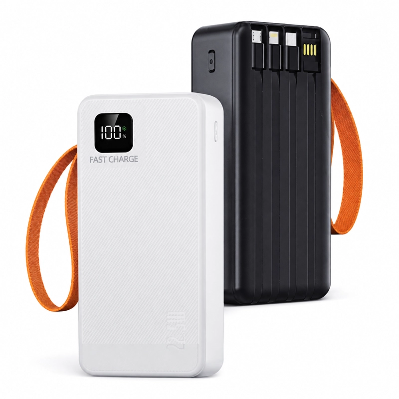POWER BANK 40000MAH CARGA PORTATIL Y RAPIDA 22.5W 4 CABLES - 1