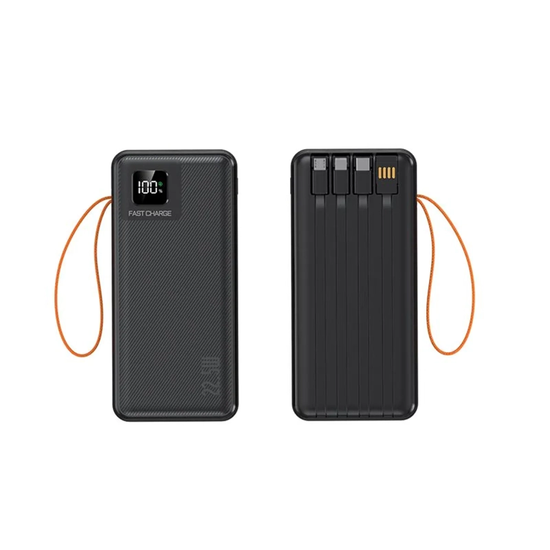 POWER BANK 40000MAH CARGA PORTATIL Y RAPIDA 22.5W 4 CABLES - 5