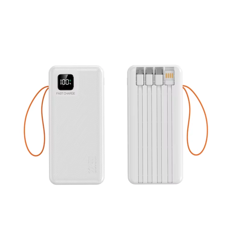 POWER BANK 40000MAH CARGA PORTATIL Y RAPIDA 22.5W 4 CABLES - 6