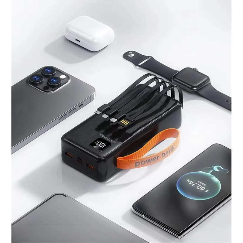 POWER BANK 40000MAH CARGA PORTATIL Y RAPIDA 22.5W 4 CABLES - 7