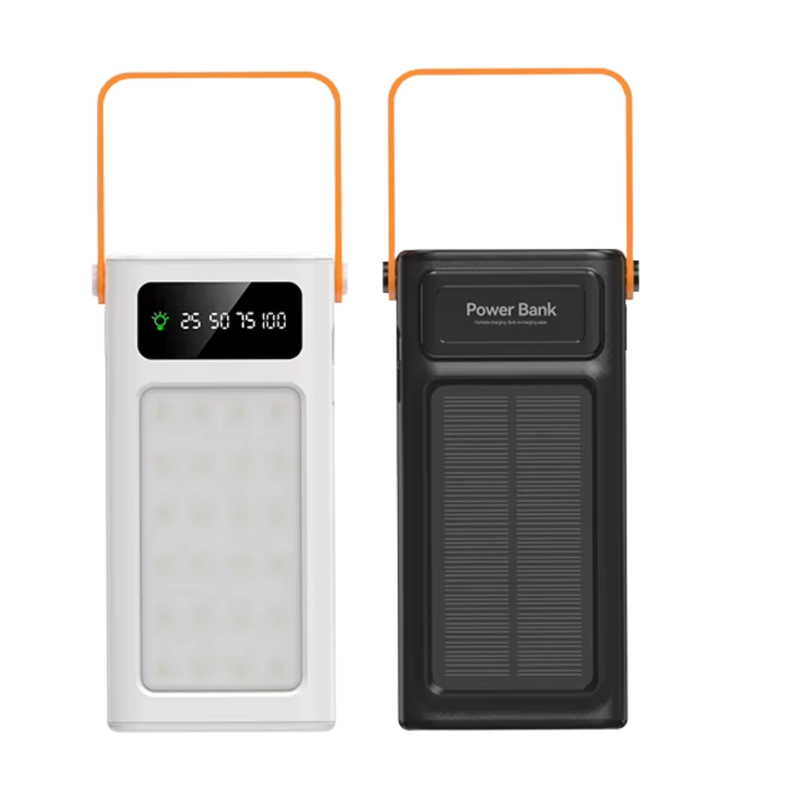POWER BANK SOLAR 50000MAH CARGA PORTATIL LUZ LED Y CABLES GM - 1