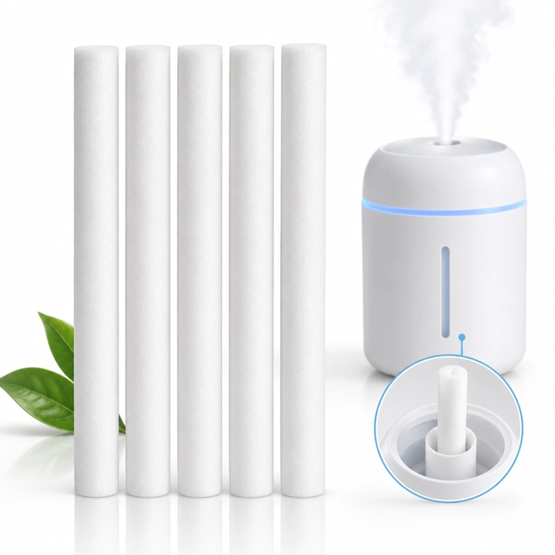 REPUESTO 5 FILTROS BASTONCILLOS ALGODON PARA HUMIDIFICADOR - 1