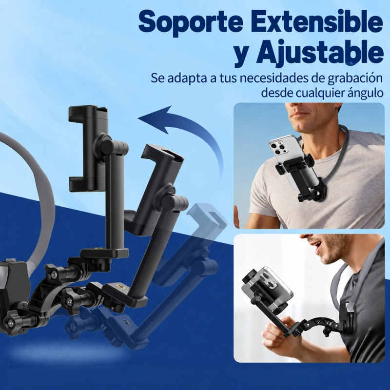 SOPORTE DE CUELLO FLEXIBLE PARA CELULAR GRABACION - 3