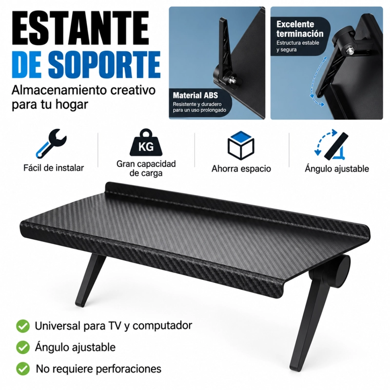 REPISA ORGANIZADOR SUPERIOR PARA MONITOR O TELEVISOR - 6