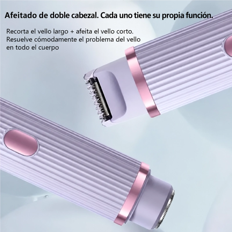 AFEITADORA DEPILADORA FACIAL CORPORAL MUJER RECARGABLE USB - 2