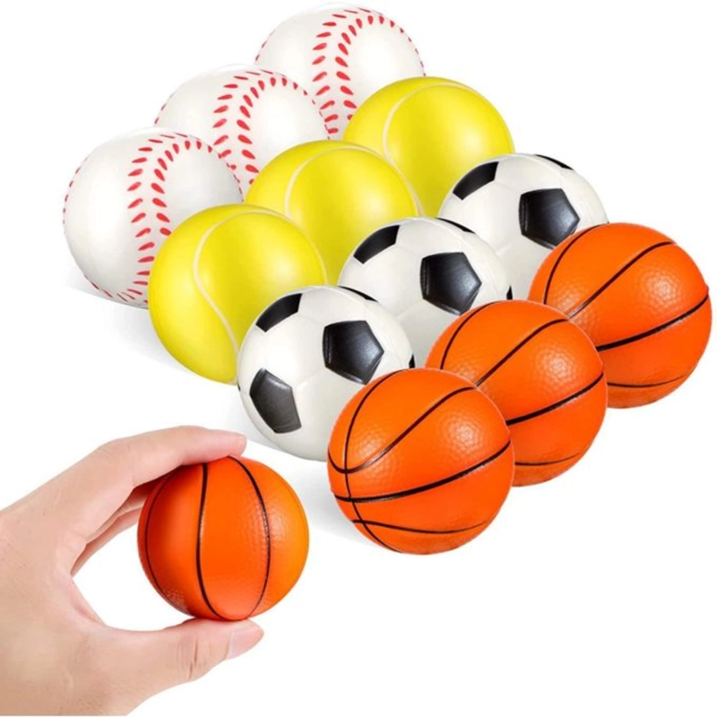 SET 12 PELOTAS ANTIESTRES ANTIANSIEDAD ESPUMA ADULTOS NIÑOS - 1