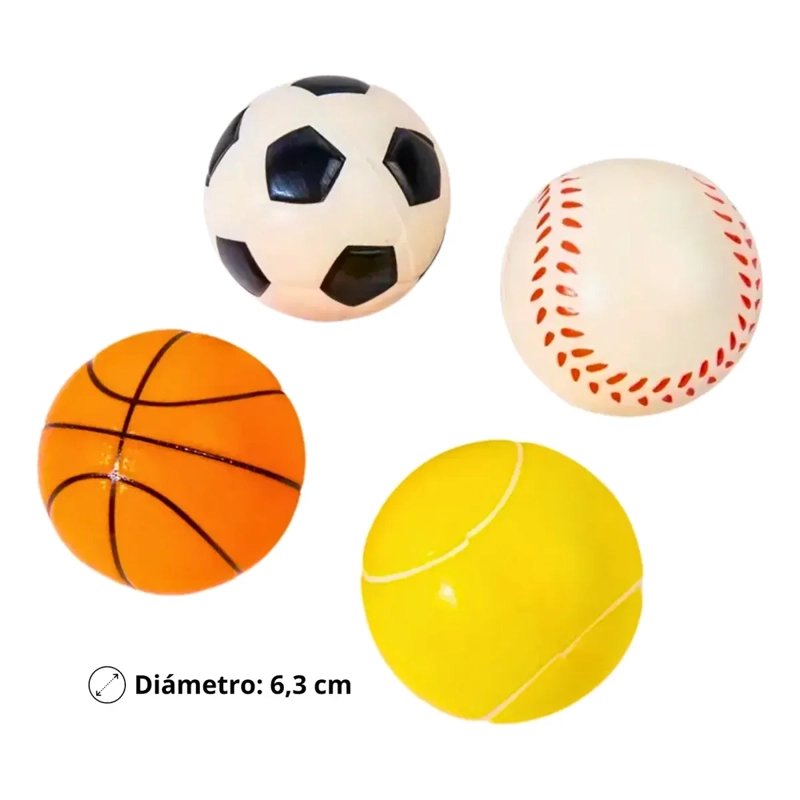 SET 12 PELOTAS ANTIESTRES ANTIANSIEDAD ESPUMA ADULTOS NIÑOS - 2