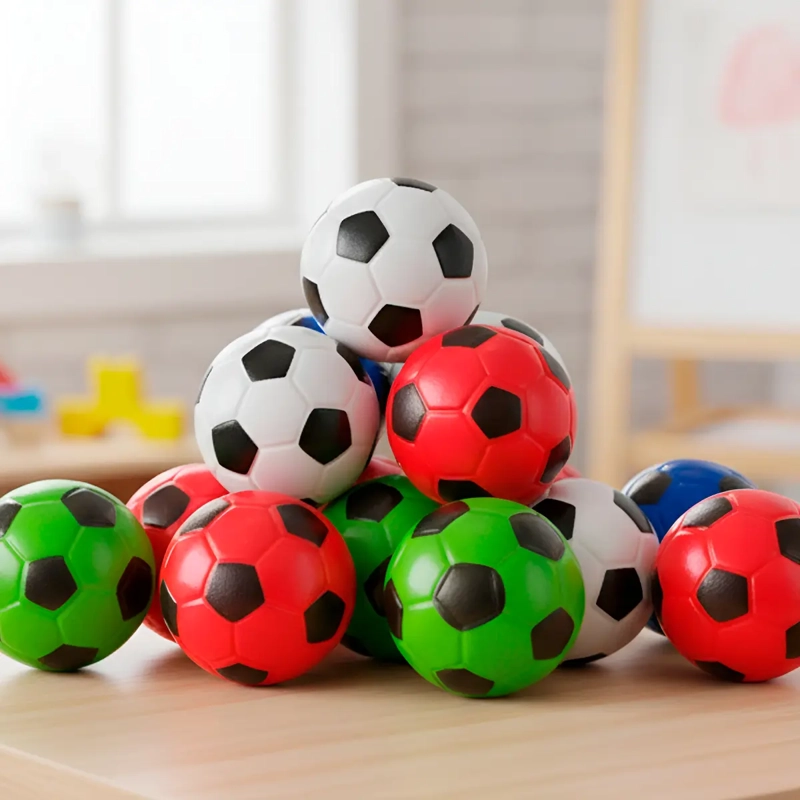 SET 12 PELOTAS ANTIESTRES ANTIANSIEDAD ESPUMA ADULTOS NIÑOS DISEÑO RUBIC - 5