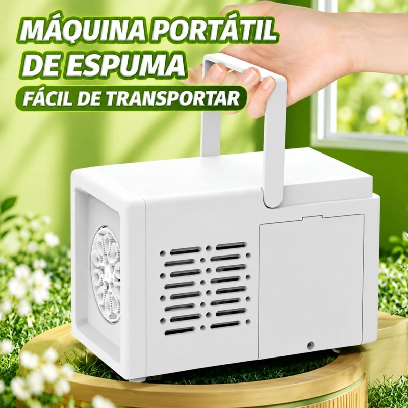 MAQUINA DE BURBUJAS AUTOMATICA PORTATIL PARA NIÑOS Y FIESTAS - 6