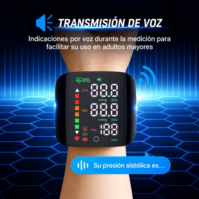 TOMA PRESION DIGITAL DE MUÑECA MONITOR ARTERIAL RECARGABLE - 3