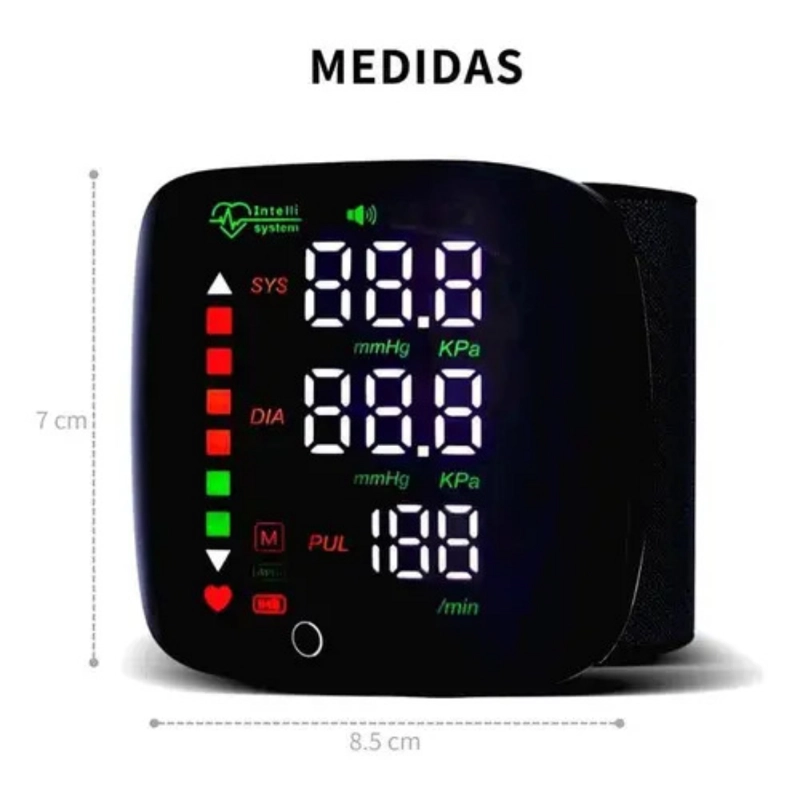 TOMA PRESION DIGITAL DE MUÑECA MONITOR ARTERIAL RECARGABLE - 4