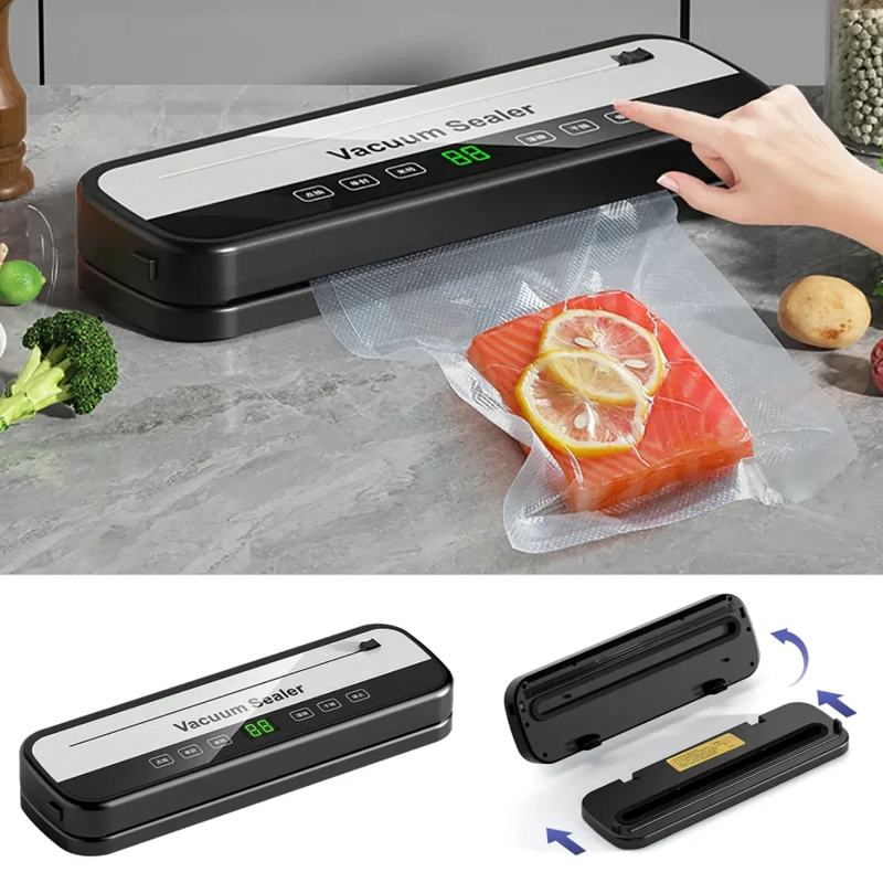 SELLADORA AL VACIO DE ALIMENTOS MAQUINA EMBALADORA 65KPA - 2