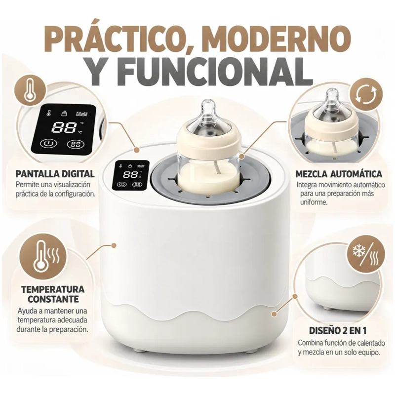 MEZCLADOR Y CALENTADOR DE MAMADERAS ELE CTRICO 2 EN 1 - 3