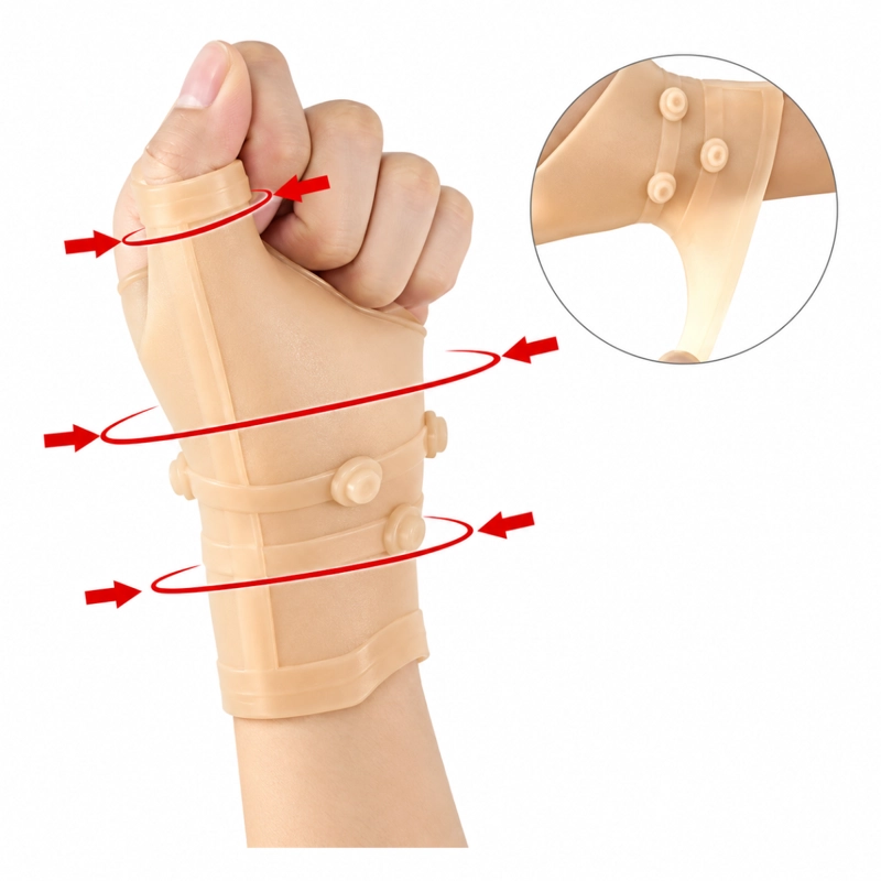 MUÑEQUERA DE SILICONA CON IMANES TERAPIA MAGNETICA - 2