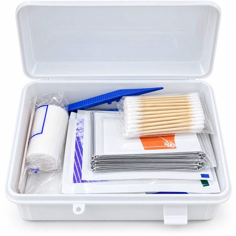 BOTIQUIN DE PRIMEROS AUXILIOS MALETIN PLASTICO COMPLETO - 2