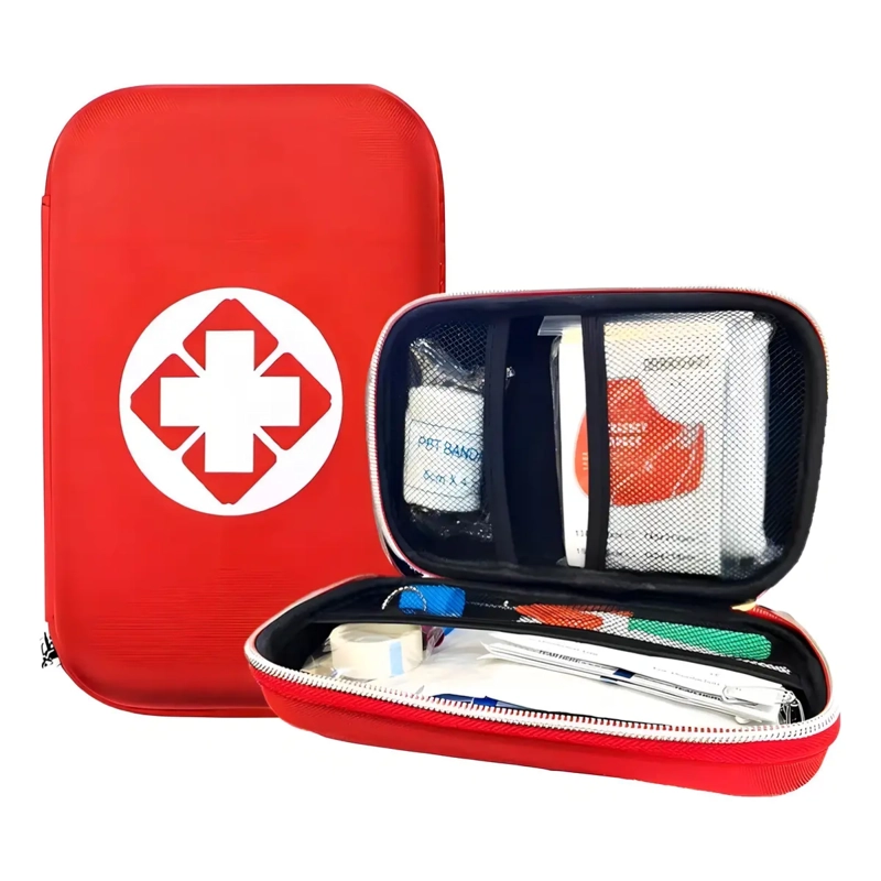 BOTIQUIN PRIMEROS AUXILIOS AUTO VIAJE EMERGENCIA CON ESTUCHE - 1