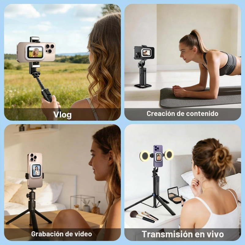 PANTALLA MAGNE TICA SELFIE ESPEJO MONITOR CELULAR BLUETOOTH - 5