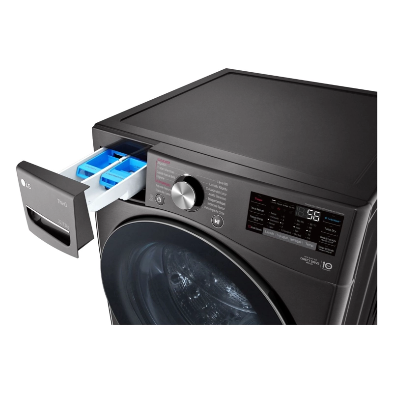 LAVADORA SECADORA CARGA FRONTAL LG 22KG13KG WD22BV2S6R CON AIDD™ Y STEAM - 8