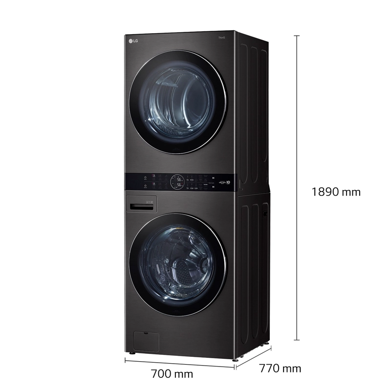 WASHTOWER™ LAVADORA SECADORA LG CARGA FRONTAL 22KG16KG WK22BS6 CON AIDD™ - 8