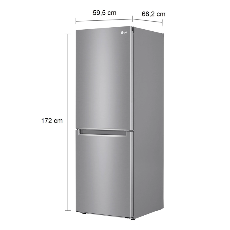 REFRIGERADOR BOTTOM FREEZER LG 306 LITROS CON MOTOR SMART INVERTER LB33MPP - 7