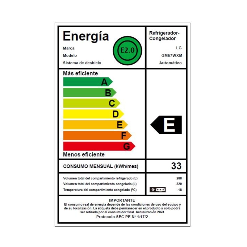 REFRIGERADOR FRENCH DOOR LG 508 LITROS CON INSTAVIEW™ GM57WXM - 3