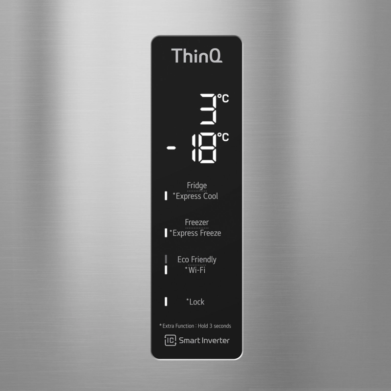 REFRIGERADOR BOTTOM FREEZER LG 461 LITROS CON THINQ™ GB45SGP - 7