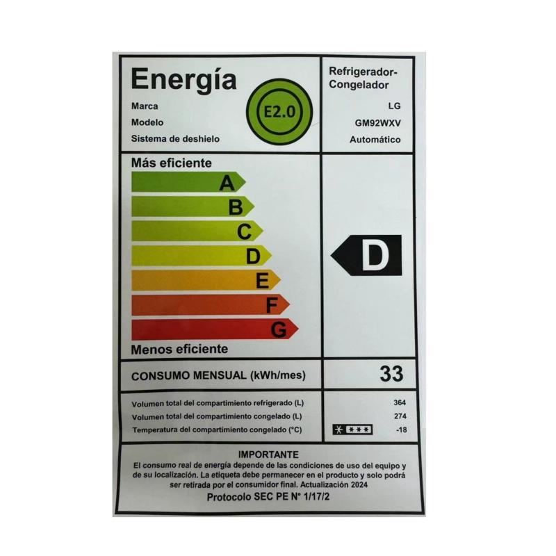 REFRIGERADOR FRENCH DOOR LG 638 LITROS CON INSTAVIEW™ GM92WXV - 3