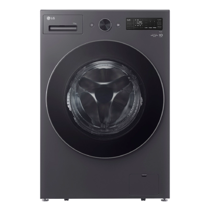 LAVADORA CARGA FRONTAL LG 15KG WM15EGNTSPG CON 6 MOTION DD Y AIDD™