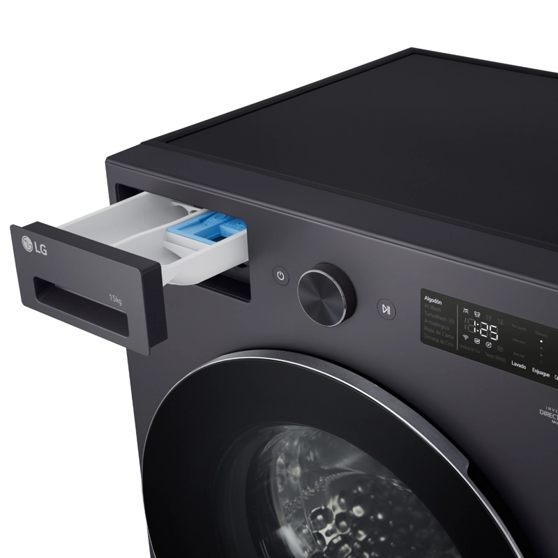 LAVADORA CARGA FRONTAL LG 15KG WM15EGNTSPG CON 6 MOTION DD Y AIDD™ - 6