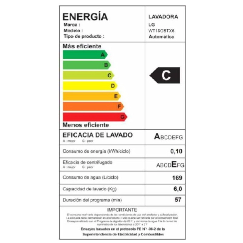 LAVADORA CARGA SUPERIOR LG 18KG WT18OBTX6 CON TURBO DRUM - 3