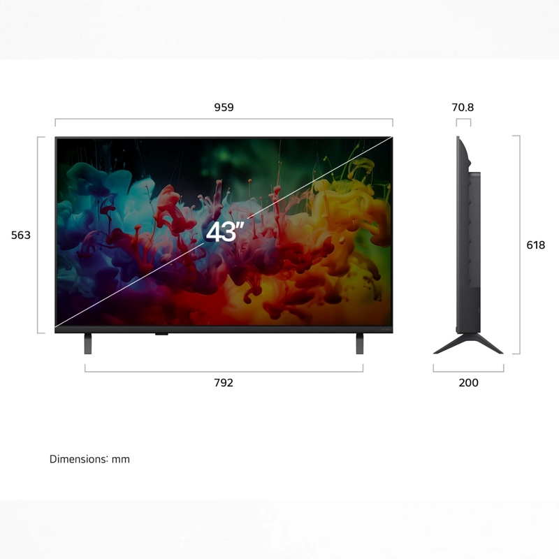 SMART TV LG QNED EVO AI QNED70 43' 43QNED70BSA 2026 4K UHD - 2