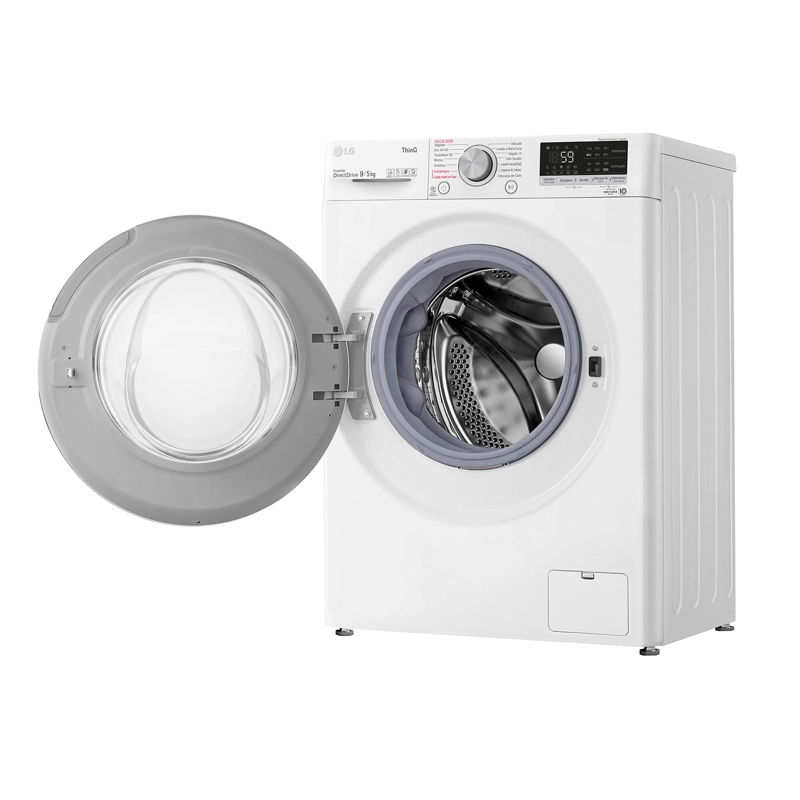 LAVADORA SECADORA CARGA FRONTAL LG 9KG5KG WD9WVC4S6 AI DD, THINQ - 2