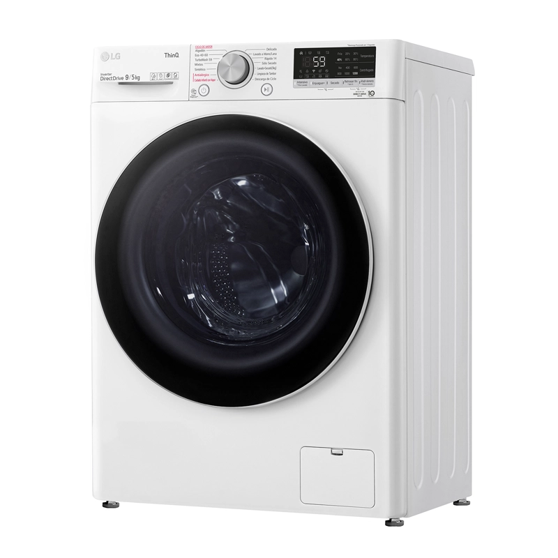LAVADORA SECADORA CARGA FRONTAL LG 9KG5KG WD9WVC4S6 AI DD, THINQ - 7