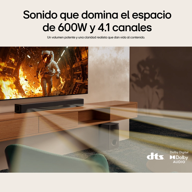 LG SOUNDBAR SH5WC SONIDO INTELIGENTE Y POTENTE - 600W - 9