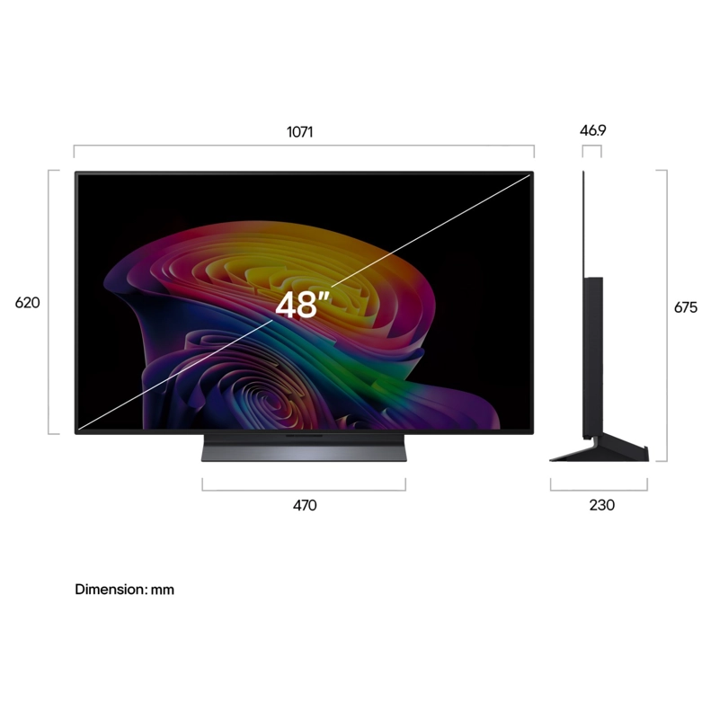 SMART TV LG OLED EVO AI C6 48' OLED48C6PSA 2026 4K UHD - 2