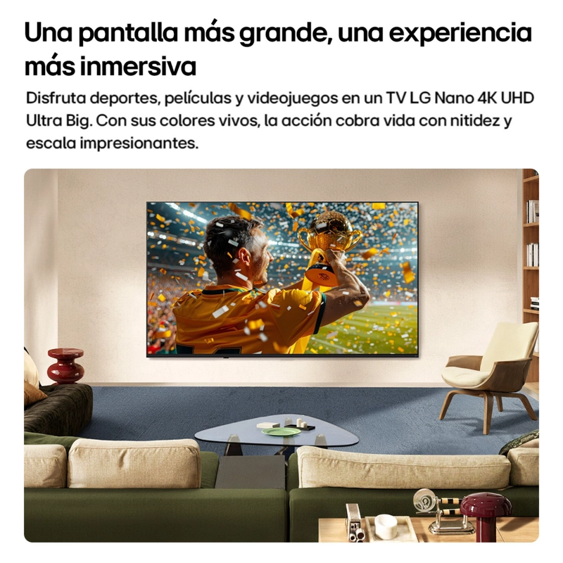 SMART TV LG NANO 4K UHD AI NU85 85' 85NU855BPSA 2026 - 3