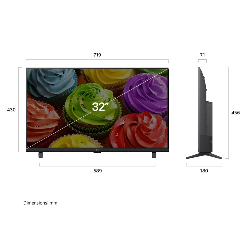 SMART TV LG 32' FHD AI LB65 2026 - 2