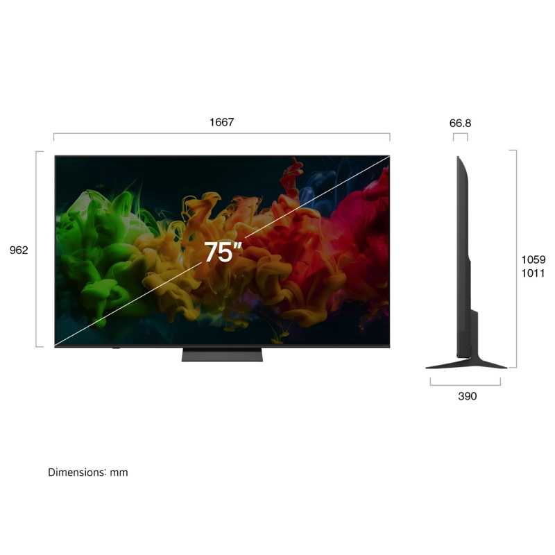 SMART TV LG 75' QNED EVO AI QNED81 4K 2026 + MAGIC REMOTE CONTROL - 2