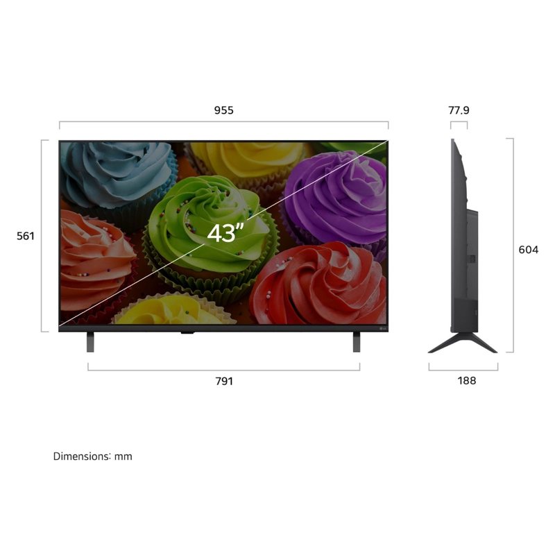SMART TV LG 43' FHD AI LB65 2026 - 2