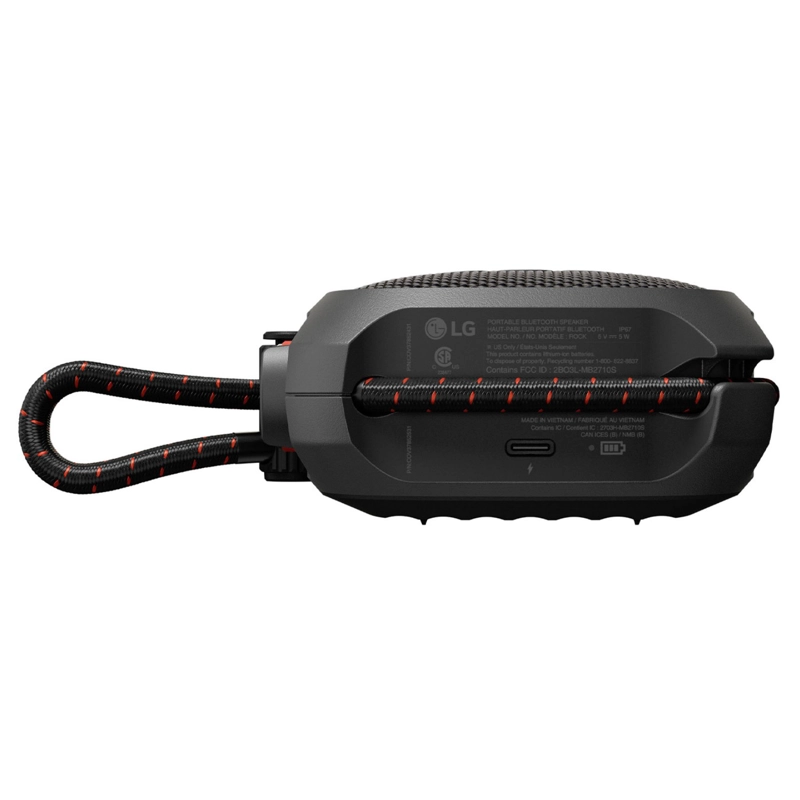 PARLANTE LG XBOOM ROCK - SONIDO POTENTE - ESTANDAR MILITAR - NEGRO - 3