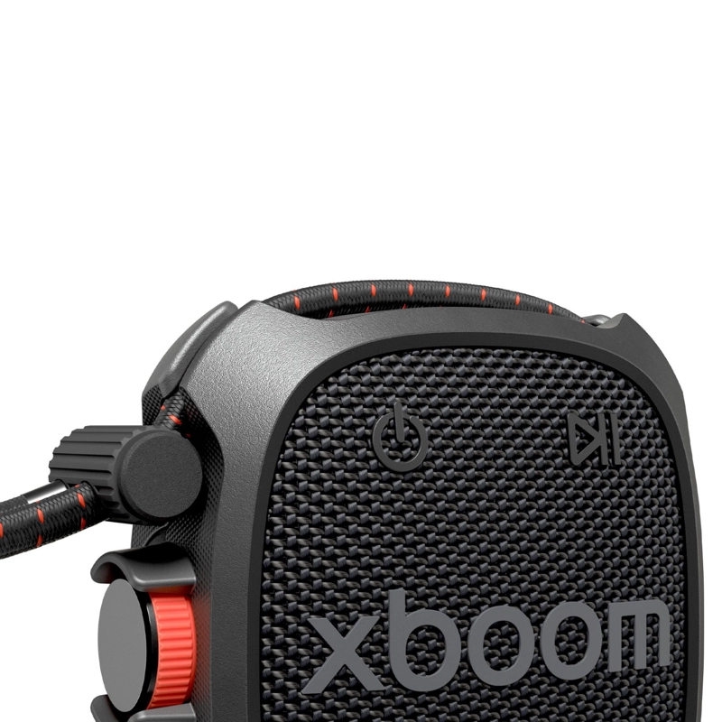 PARLANTE LG XBOOM ROCK - SONIDO POTENTE - ESTANDAR MILITAR - NEGRO - 6