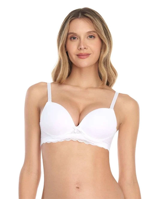 BRASIER PUSH UP MEDIO ENCAJE MICROFIBRA MUJER ST EVEN - 1
