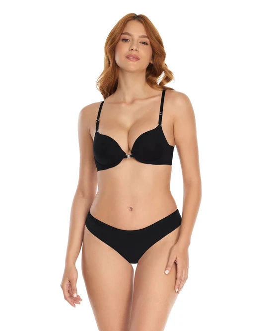 ST EVEN SOSTÉN MICROFIBRA PUSH UP DOBLE CON BROCHE FRONTAL - 2