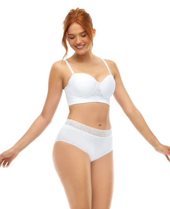 STRAPLESS MICROFIBRA CON ENCAJE Y POWERNET ST EVEN - 1