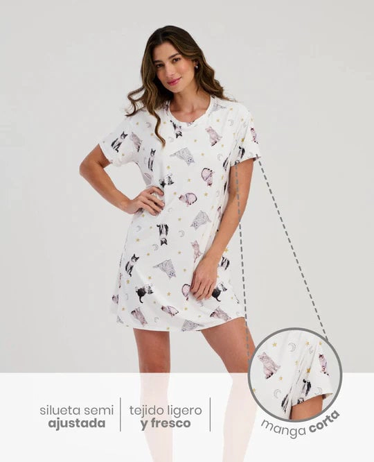PIJAMA BATOLA MUJER TELA LIGERA Y FRESCA ST EVEN - 2
