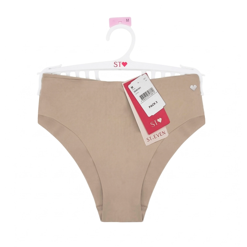 PACK 3 CALZONES BIKINI INVISIBLE CORTE LÁSER MICROFIBRA ST EVEN - 8
