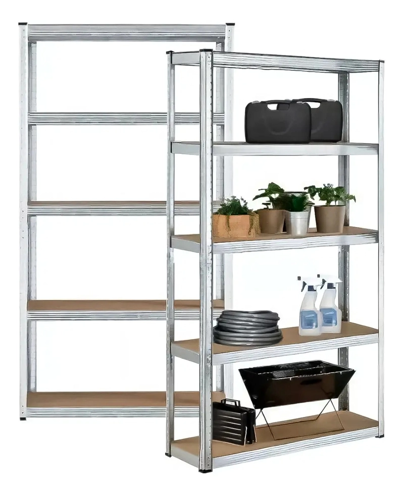 2 ESTANTES METALICO 180X90X40 OFICINA ORGANIZADOR P - 2