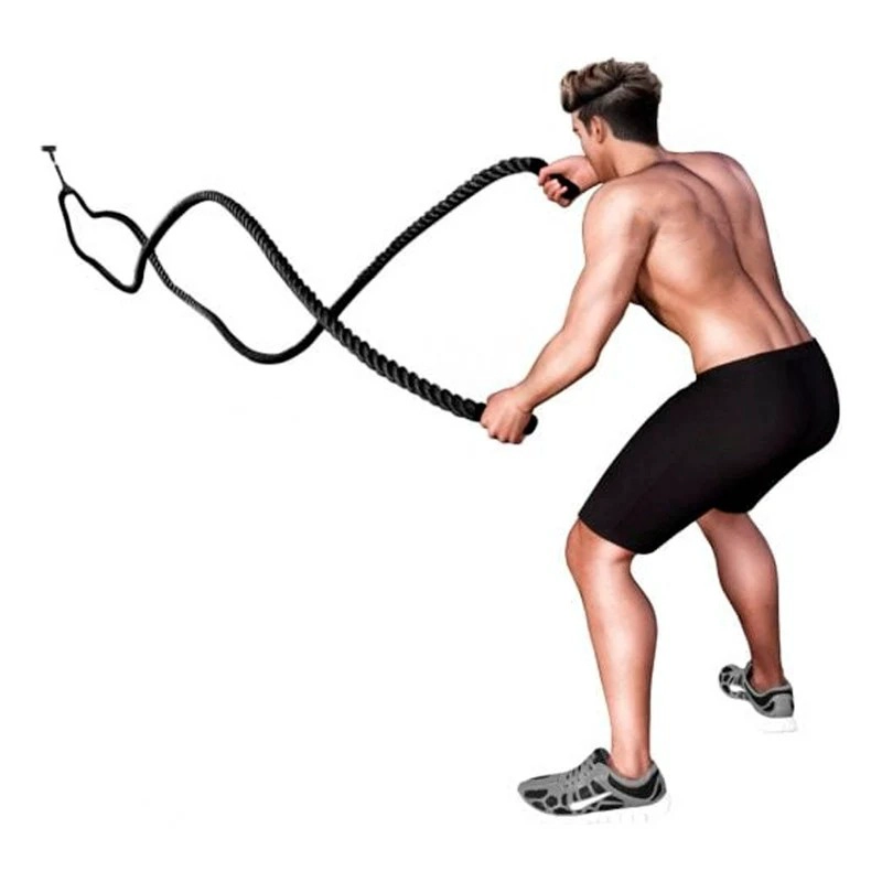 CUERDA CROSSFIT BATTLE ROPE CORREA 12 METROS X 38 MILIMETROS - 9