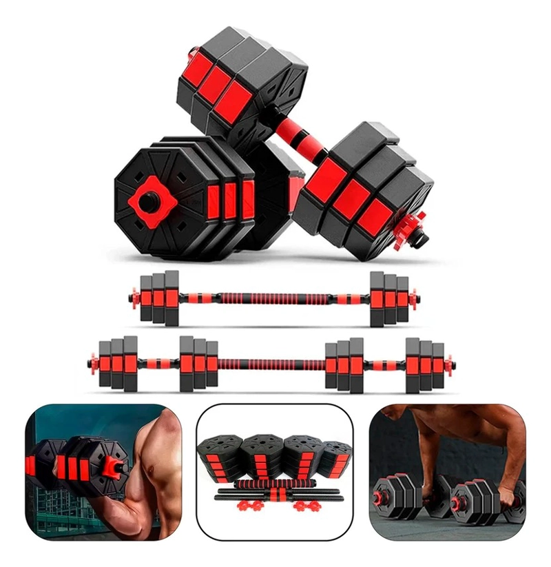 SET DE MANCUERNAS DE 40KG OCTOGONALES AJUSTABLES - 1